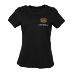 Koszulka Damska T-Shirt Czarna z Twoim Logo