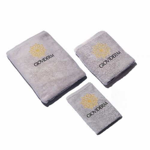 Komplet ręczników 3 sztuki kolor Popiel